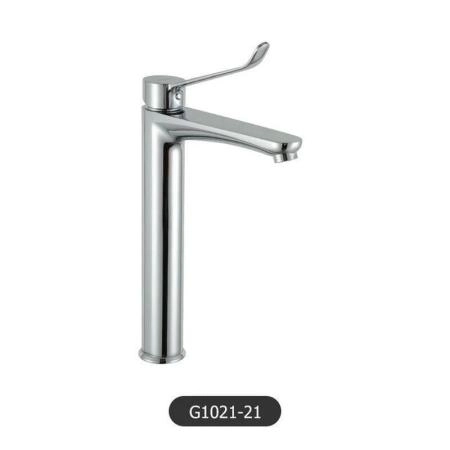 Смеситель Gappo G1021-21 для раковины высокий хром