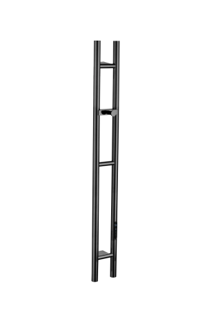 Полотенцесушитель электрический Boheme 2-трубы круглый SHINE GUN METAL 729-SGM