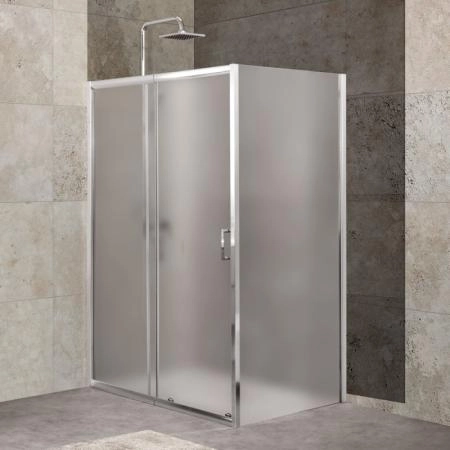 Душевой уголок BelBagno UNIQUE 110-125x100 прозрачное стекло 5 мм профиль хром UNIQUE-AH-1-110/125-100-C-Cr