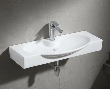 Раковина Gid Str4282b 80x34 подвесная белая