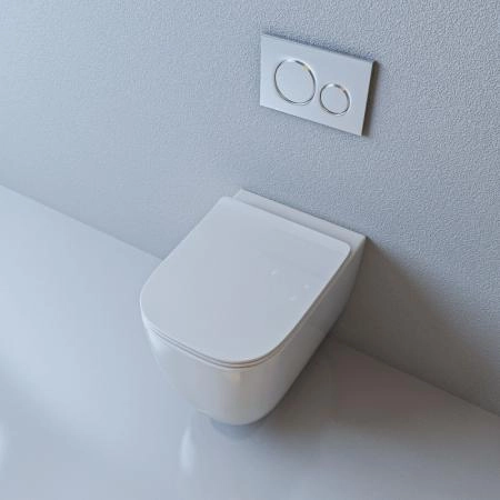 Унитаз ESBANO GARANT безободковый подвесной белый 510x350x360