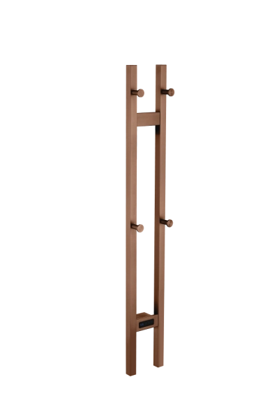 Полотенцесушитель электрический Boheme 2-трубы квадратный BRUSHED BRONZE 728-BRB