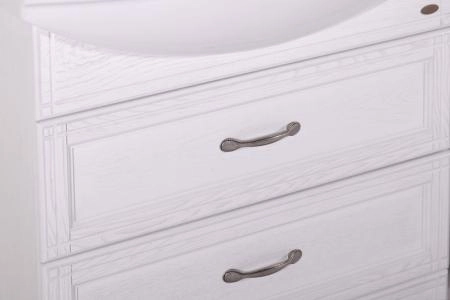 Тумба под раковину ASB-Woodline Берта 85 патина серебро