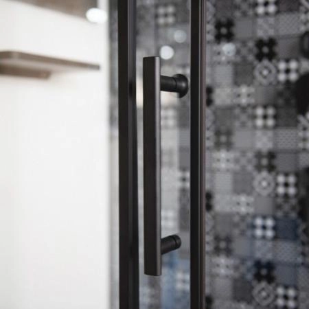 Душевая кабина Esbano 100x100 профиль Черный стекло прозрачное ESKBB100CKR