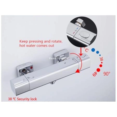 Смеситель Gappo G2091 для душа термостат хром