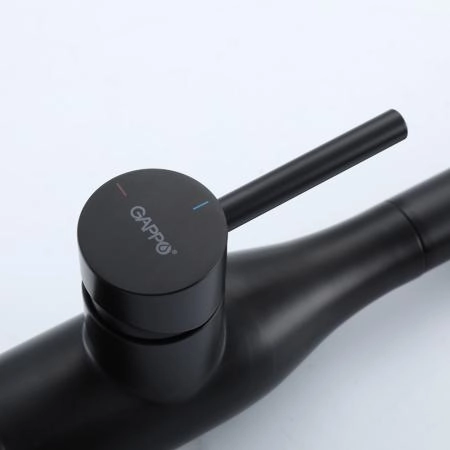 Смеситель GAPPO G4098-16 для кухни с гибким изливом, черный