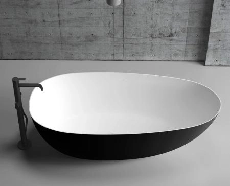 Акриловая ванна ABBER AB9211MB отдельностоящая цвет черный матовый