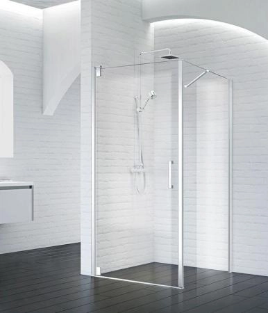 Душевой уголок BelBagno MARMI 90x80 прозрачное стекло 8 мм профиль хром MARMI-AH-1-90/80-C-Cr