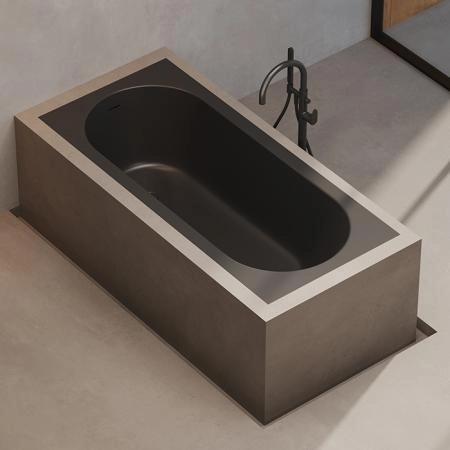 Dea Design Ease Ванна 170х75хh58cм., встраиваемая, цвет grey brown