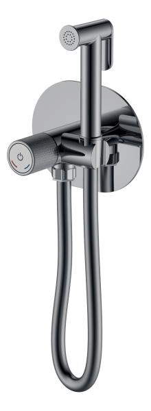 Смеситель гигиенический Boheme TECH Shine Gun Metal 157-SGM