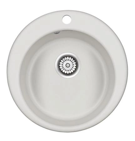 Мойка для кухни Paulmark GELEGEN, PM404800-WH, белый, D475 мм