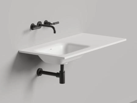 Раковина Salini ONDA FLOW ROUND S-Stone покраска RAL матовая 200x70 1402205MNF столешница без отв.смесителя