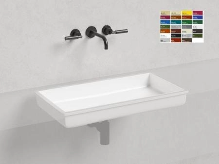 Раковина Salini MAREA 10 RAL S-Stone покраска RAL матовая 75x40 1802210MF встраиваемая