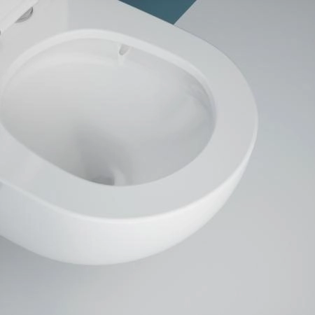 Унитаз ESBANO GARDENA-49T торнадо безободковый подвесной белый 490x360x360