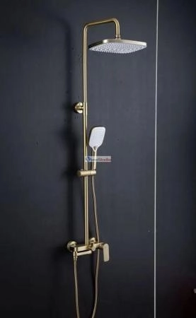 Душевая система Gappo G2448-3 сатин золотой с изливом