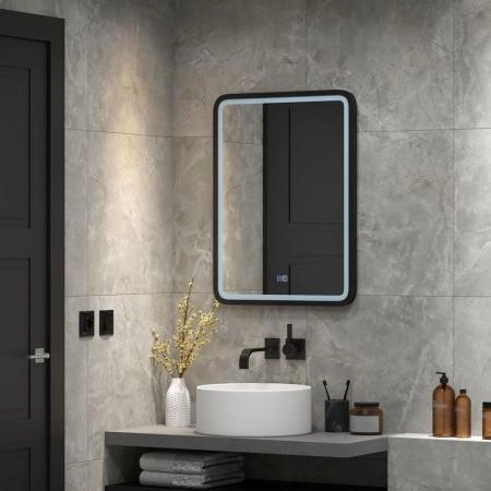 Зеркало Континент Enjoy black medium 600x800 ЗЛП842 с подсветкой