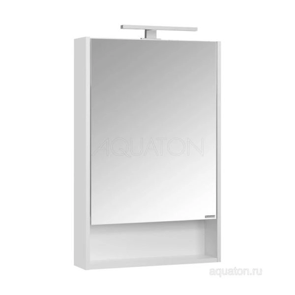 Зеркальный шкаф AQUATON Сканди 55 белый 1A252102SD010