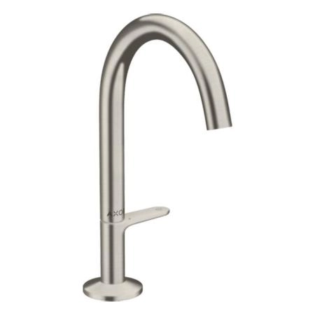 Axor One Смеситель для раковины Sel 170, на 1 отв., с донным клапаном Push-Open, цвет: сталь