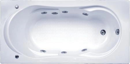 Ванна Bas Ахин 170x80 с гидромассажным оборудованием FLAT