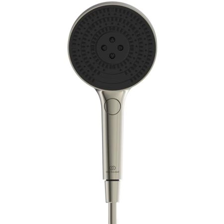 Ideal Standard Solos Душевая система, с термостатическим смесителем для душа, держатель для лейки, верхний душ 33см., ручная душевая лейка, шланг 175см., цвет: PVD Silver Storm (Серебряный Шторм)