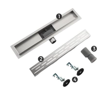 Душевой трап Gappo G85007-1 из нержавеющей стали 50 см