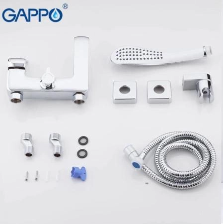 Смеситель Gappo G3250-8 для ванны длинный излив хром