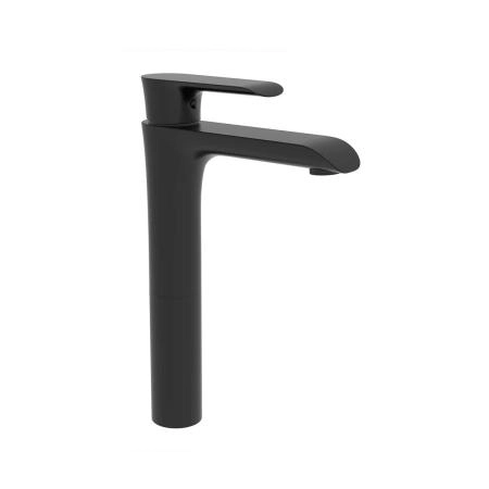 Смеситель высокий для раковины Vincea Esse VBF-1E2MB однорычажный, черный
