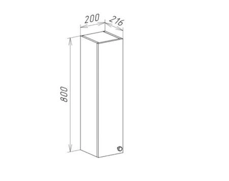 Подвесной шкаф Bellezza Лилия 20 белый