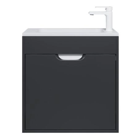 Тумба под раковину для ванной Uperwood Modul 60 см, подвесная, матовая, черная