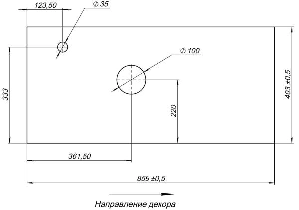 Столешница Aquanet Nova Lite Loft 90 L TF01 серый
