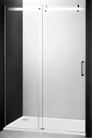 Душевая дверь Roltechnik AMD2/1200 Стеклянная двухсекционная 120 раздвижная стекло прозрачное профиль хром