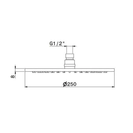 Душевая лейка Kerama Marazzi OLE ОЛЕ 27747KM.M0.071 золотой атласный