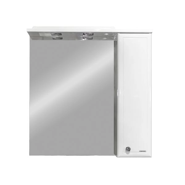 Зеркало-шкаф Comforty Сочи-80 00-00022034CF подвесноебелое