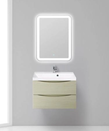 Тумба под раковину Belbagno MARINO Rovere Bianco подвесная 700x450x500 MARINO-700-2C-SO-WO-P