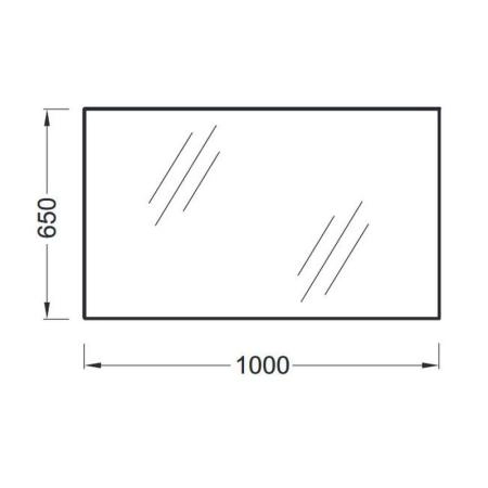Зеркало Jacob Delafon EB1099-NF 100 см