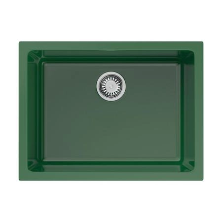 Кухонная мойка Omoikiri Okinoshima 61-U/I-RG Glossy Natceramic/royal green 4911263