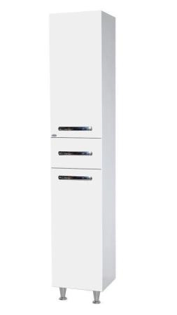 Пенал Bellezza Рокко-35L цвет белый напольный левый