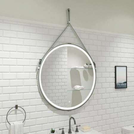 Зеркало Континент Milenium white d800 ЗЛП1706 с подсветкой