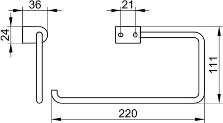 Ддержатель для туалетной бумаги Keuco SMART.2 хром 14762010000