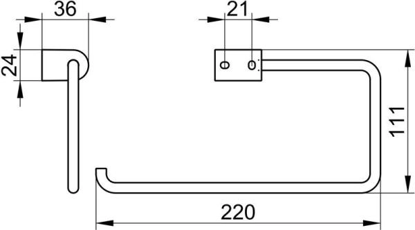 Ддержатель для туалетной бумаги Keuco SMART.2 хром 14762010000