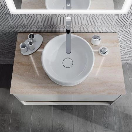 Раковина Kerama Marazzi CIRCO ЧИРКО CI.wb.36 накладная 36, белая глянцевая