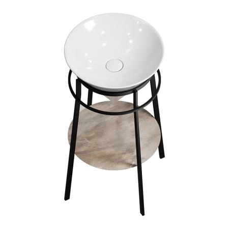 Металлическая структура Kerama Marazzi CONO КОНО CO.44\BLK.M напольная 44, черная матовая