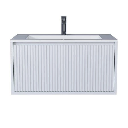 Тумба под раковину для ванной Uperwood Next Premium подвесная, 100 см, белая, 1 ящик