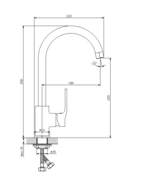 Смеситель Koller Pool STREAM для кухни