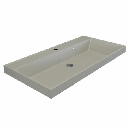 Раковина кварцевая Uperwood Classic Quartz 90 см, бежевая матовая, лён