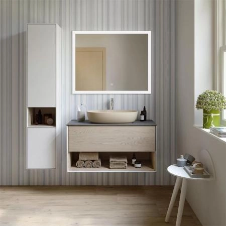 Раковина Kerama Marazzi PLAZA ПЛАЗА PLR.wb.60\SAN накладная 60, песочная матовая