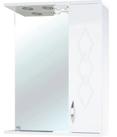 Зеркало-шкаф Bellezza Элеганс 60 R с подсветкой белый
