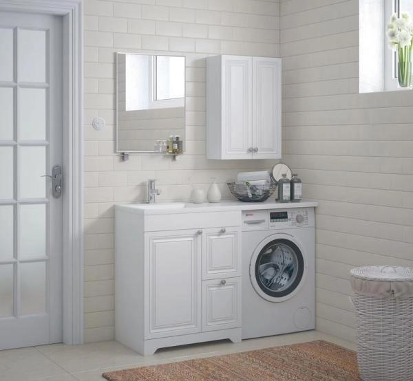 Тумба Corozo Леон 70 Z2, Мадлен 130(раковина отдельно) под стиральную машину