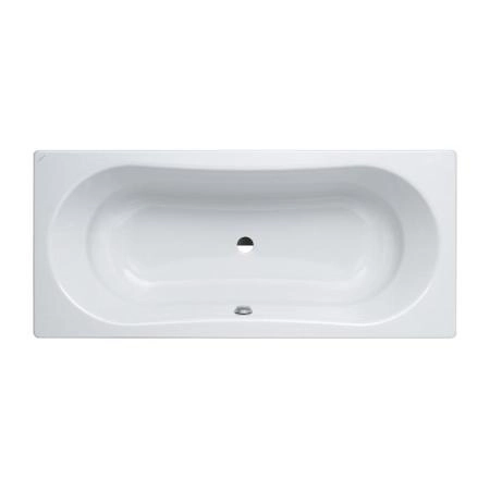 Laufen Thallium Ванна встраиваемая, 180x80см., прямоугольная, с центральным выпуском, шумоизоляционное покрытие, эмалированная сталь (3.5 мм), с отверстиями для ручек, с антискользящим покрытием, цвет: белый