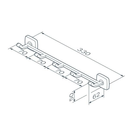 Набор крючков для полотенец AM.PM Gem A9035922 черный